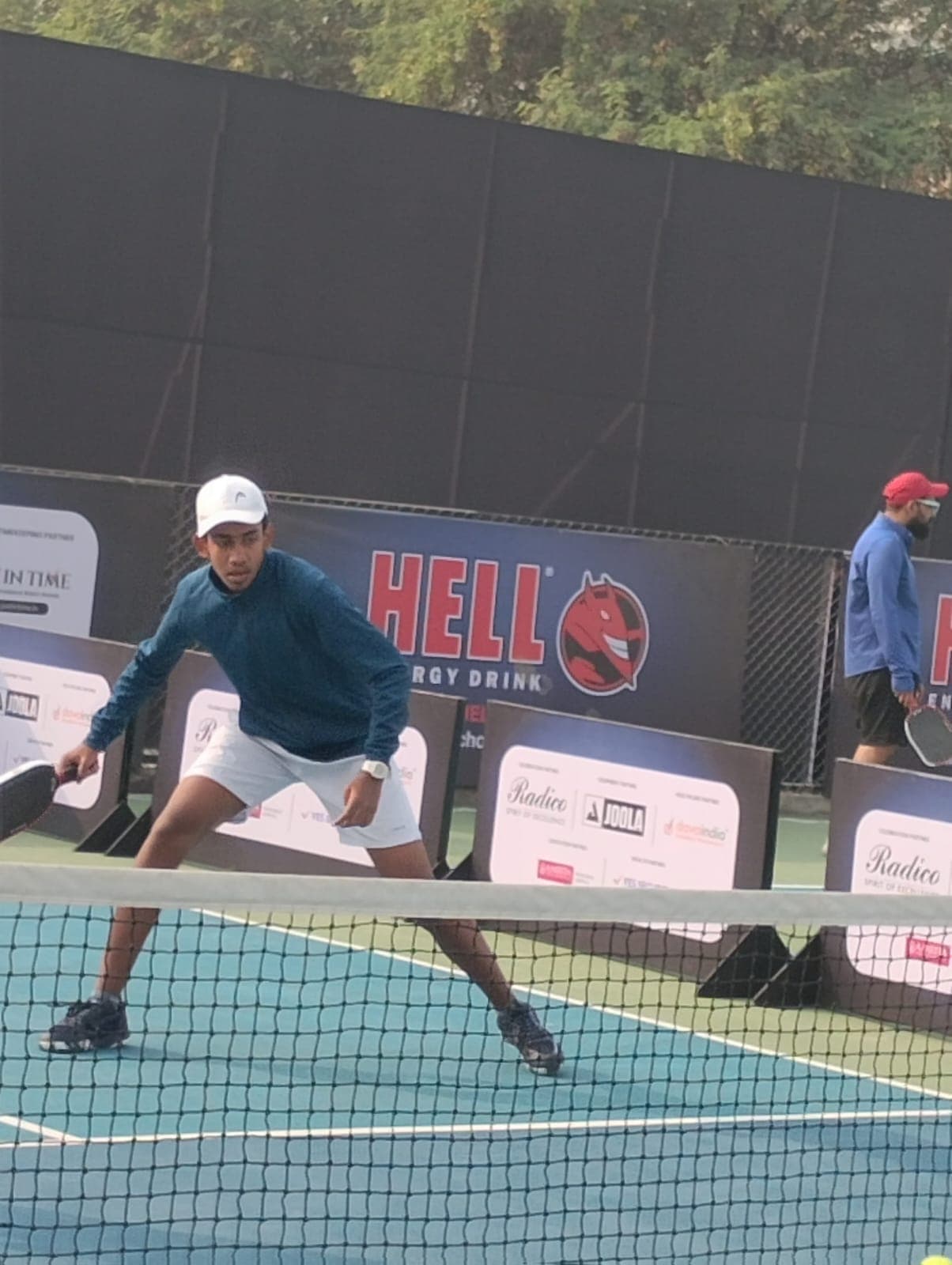 Devansh playing pickleball